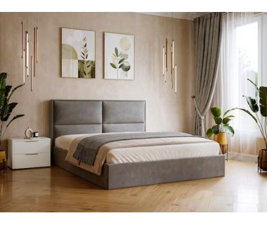 Ліжко з дуба Граф 1 дерев'яне ліжко з механізмом, різні кольори