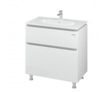 Тумба "АМАТА" 81 белая с умывальником "Клеа"