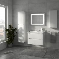 Тумба "ЕРА AIR" 80 біла з умивальником "Idea"