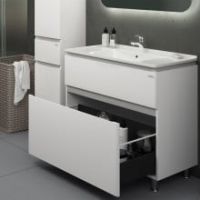 Тумба "АМАТА" 80 біла з умивальником "Меркур"