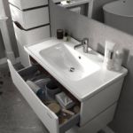 Тумба "АЛЕССА" 80 венге с умывальником "Idea"