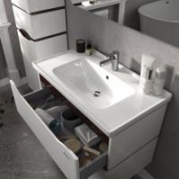 Тумба "АЛЕССА" 80 венге с умывальником "Idea"