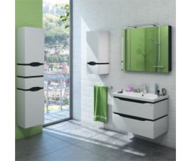 Пенал "АЛЕССА AIR" 35 сірий з корзиною, правий