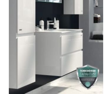 Тумба "ФОРЕВА AIR" 81 белая с умывальником "Клеа"