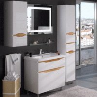 Тумба "ЛИГА" 80 мессина с умывальником "Канте"