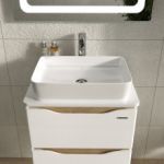 Тумба "ЛИГА" 60 мессина с ТОП панелью и умыв. "RAPID 50x35"