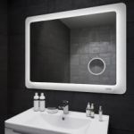 Дзеркало з підсвіткою Ультра "Космо Zoom" 118*83 біле, з лінзою