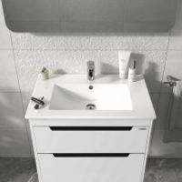 Тумба "ГРЕТА" 70 біла з умивальником "Qtap"