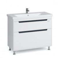 Тумба "ГРЕТА" 100 біла з умивальником "Сава"