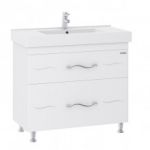 Тумба "МІНДАЛЬ" 100 біла з умивальником "Принц"