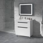 Тумба "ГРЕТА" 80 белая с умывальником "New Line"