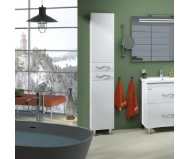 Пенал "МИНДАЛЬ" 35 белый, правый