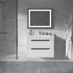 Тумба "ГРЕТА AIR" 80 белая с умывальником "New Line"