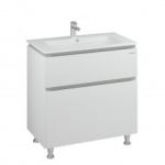 Тумба "АМАТА" 81 белая с умывальником "Падова"