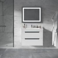 Тумба "ГРЕТА AIR" 80 біла з умивальником "New Line"