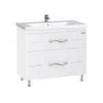 Тумба "МІНДАЛЬ" 100 біла з умивальником "Сава"