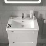 Тумба "ЭРА" 60 белая с умывальником "Space Line"