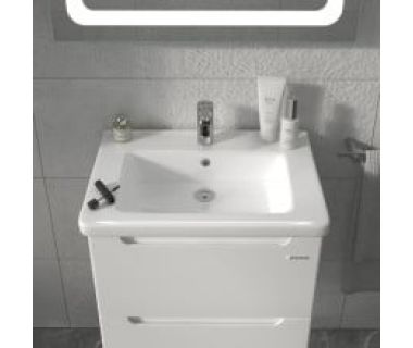 Тумба "ЕРА" 60 біла з умивальником "Space Line"