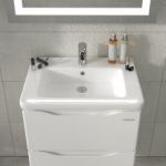 Тумба "АЛЕССА AIR" 60 біла з умивальником "Space Line"