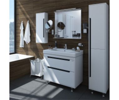 Тумба "ГРЕТА" 100 біла з умивальником "Принц"