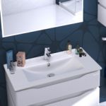 Тумба "АЛЕССА AIR" 70 біла з умивальником "Qtap"