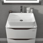 Тумба "АЛЕССА" 60 венге с ТОП панелью и умыв. "RAPID 50x35"