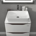 Тумба "АЛЕССА AIR" 60 венге з ТОП панеллю та вмив. "RAPID 50x35"