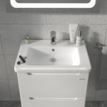 Тумба "ЕРА AIR" 60 біла з умивальником "Space Line"