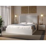 Кровать двуспальная АрборДрев Глория из дерева с высоким изголовьем