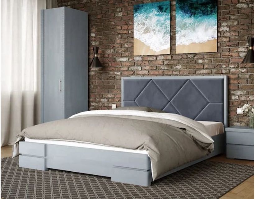 Магнолия Арбор Древ двуспальная деревянная кровать с механизмом в интернет-магазине "Мебли Даром"