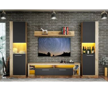 Меблева стінка LUMIKO 1 Artos Design у вітальню дуб (Польща)