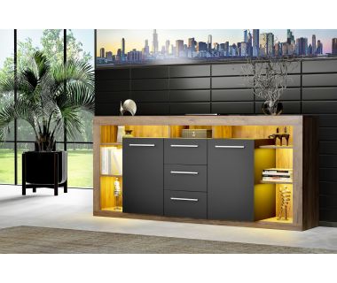 Комод в спальню LUMIKO Artos Design подсветка с телефона (Польша) Комод в спальню LUMIKO Artos Design подсветка с телефона (Польша)
