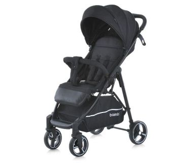 Коляска детская Bambi M 4249-2 (black matt)