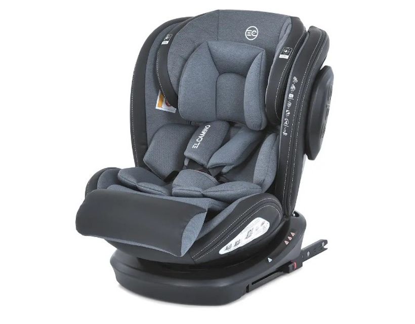 Автокрісло дитяче El Camino (0-36кг) ME 1045-1 EVOLUTION 2 360 ISOFIX (royal dark gray) в інтернет магазині меблів "Меблі Даром"