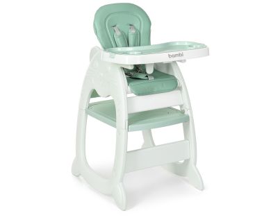 Стульчик для кормления детский 2в1 Bambi M 3612-5 (green)