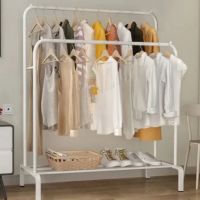Вешалка-стойкая напольная для одежды 110*54*150см TL00428 white