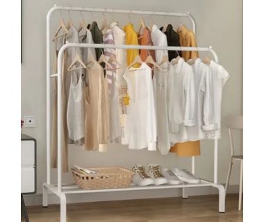 Вешалка-стойкая напольная для одежды 110*54*150см TL00428 white