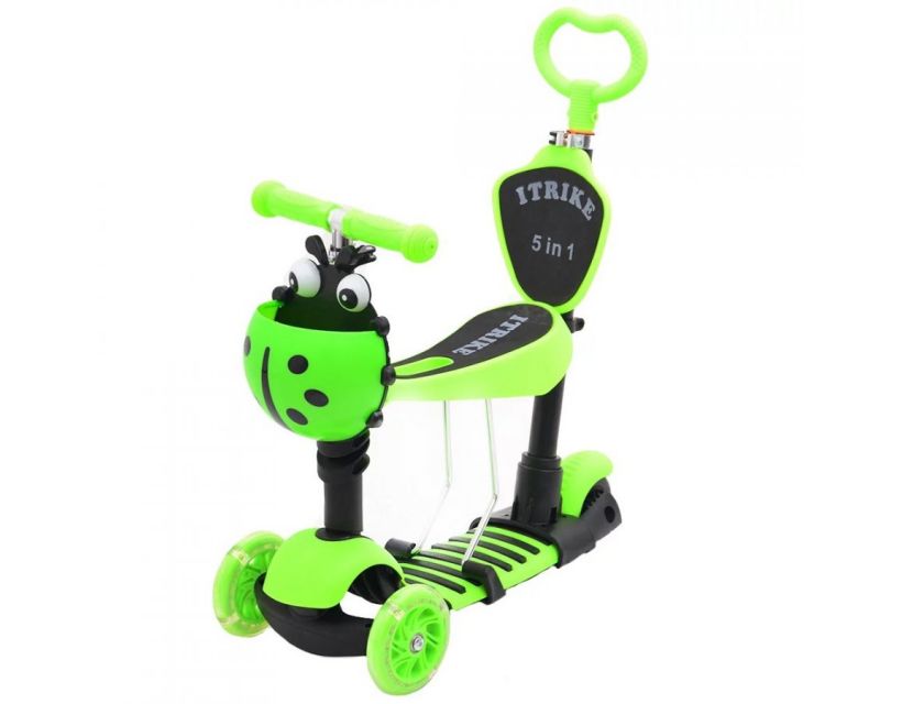 Самокат 5в1 iTrike Maxi JR 3-026-B (green) в інтернет магазині меблів "Меблі Даром"