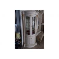 Витрина Carpenter 208 белый угловая.