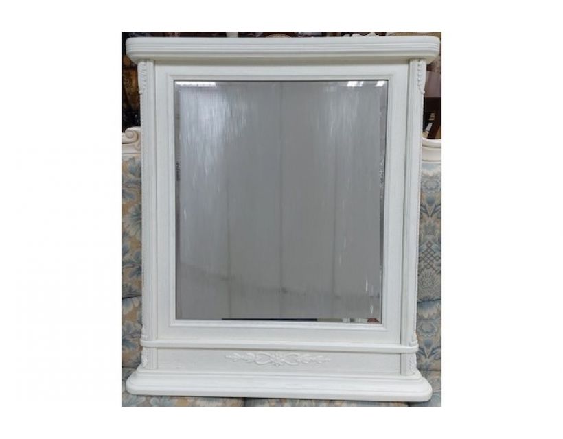 Дзеркало комоду Sabbor АМ01 біле структура в інтернет магазині "Меблі Даром"