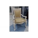 Стілець Carpenter 208 білий з підлокітниками А-39