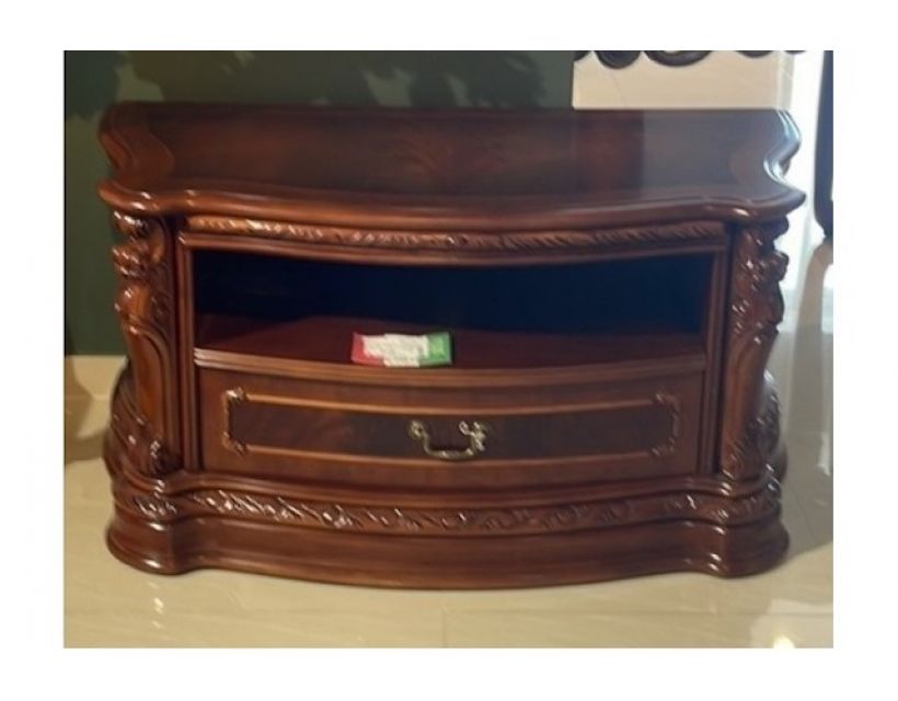 Тумба под телевизор Carpenter 208 махагон 124 см в интернет-магазине "Мебли Даром"