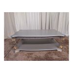 Стол кофейный Carpenter 208 серебро с золотом прямоугольный 146х86 см.