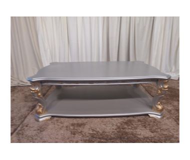 Стол кофейный Carpenter 208 серебро с золотом прямоугольный 146х86 см. Стол кофейный Carpenter 208 серебро с золотом прямоугольный 146х86 см.