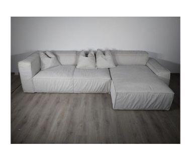 Диван Nobonobo Umo угловой правый Г ткань светло-бежевый