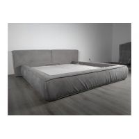 Кровать Nobonobo Umo 180 см с подъемным механизмом ткань светло-серая