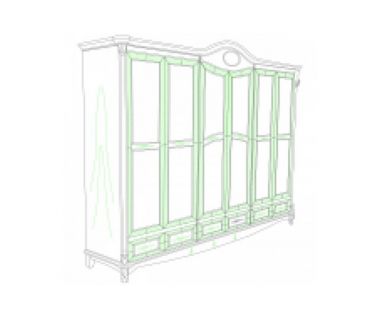 Шкаф Carpenter 201 серия 6-дверный