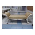 Банкетка Carpenter 208 білий модель В тканина А39