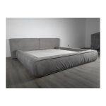 Ліжко Nobonobo Umo 180 см з підйомним механізмом тканина світло-сіра