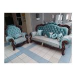 Мягкая мебель "Романо" темный орех бирюза